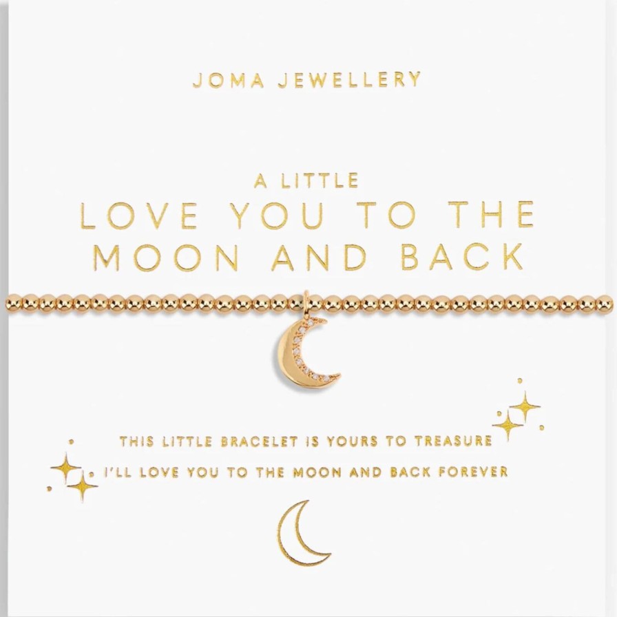 Joma Joma Love You To The Moon And Back Bracelet - Gold Wholesale