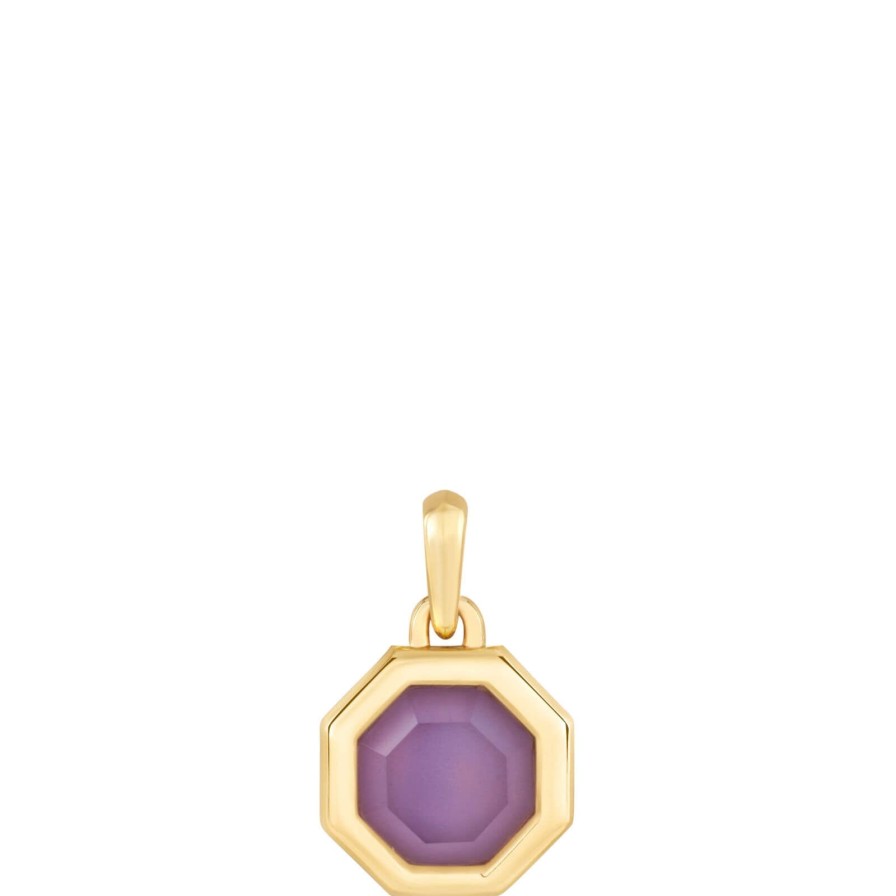 Ania Haie Pop Charm Ania Haie Pop Charms Gold Octagon Lilac Quartz Charm Best