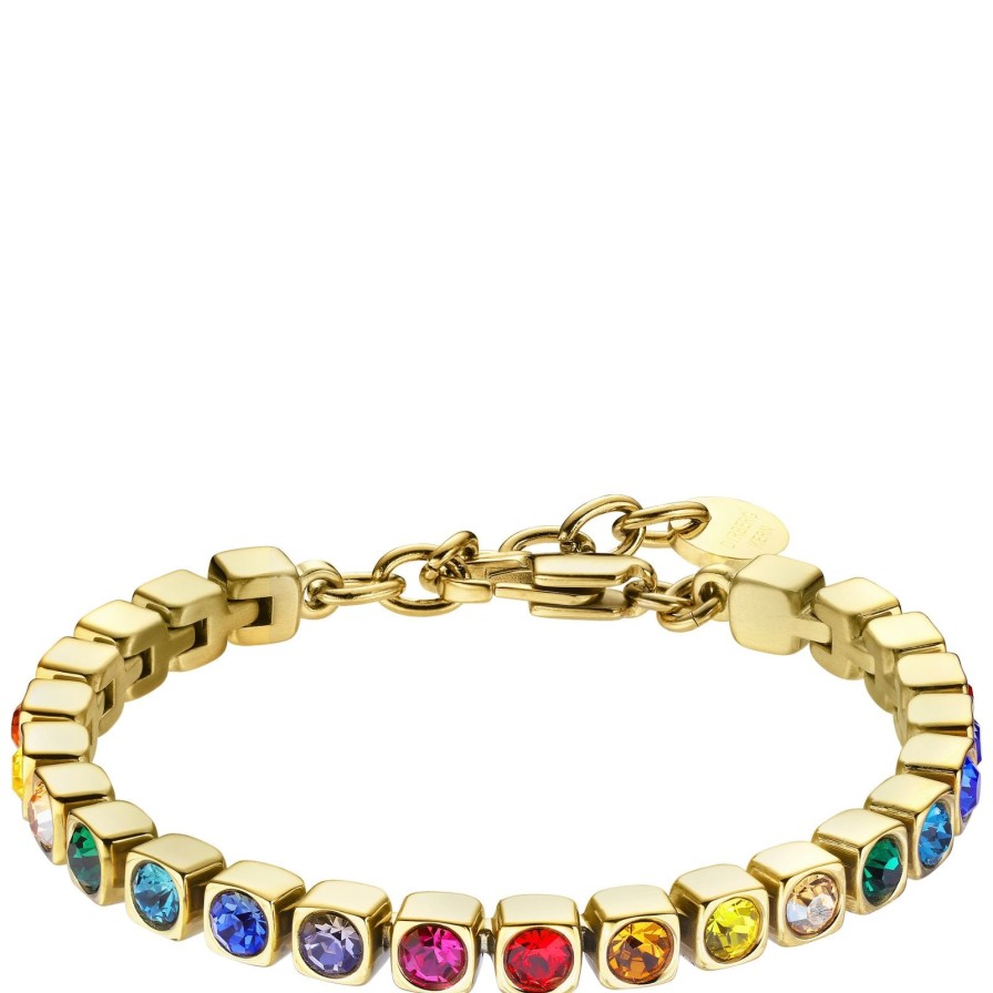 Dyrberg Kern Dyrberg Kern Cory Gold Bracelet - Rainbow New