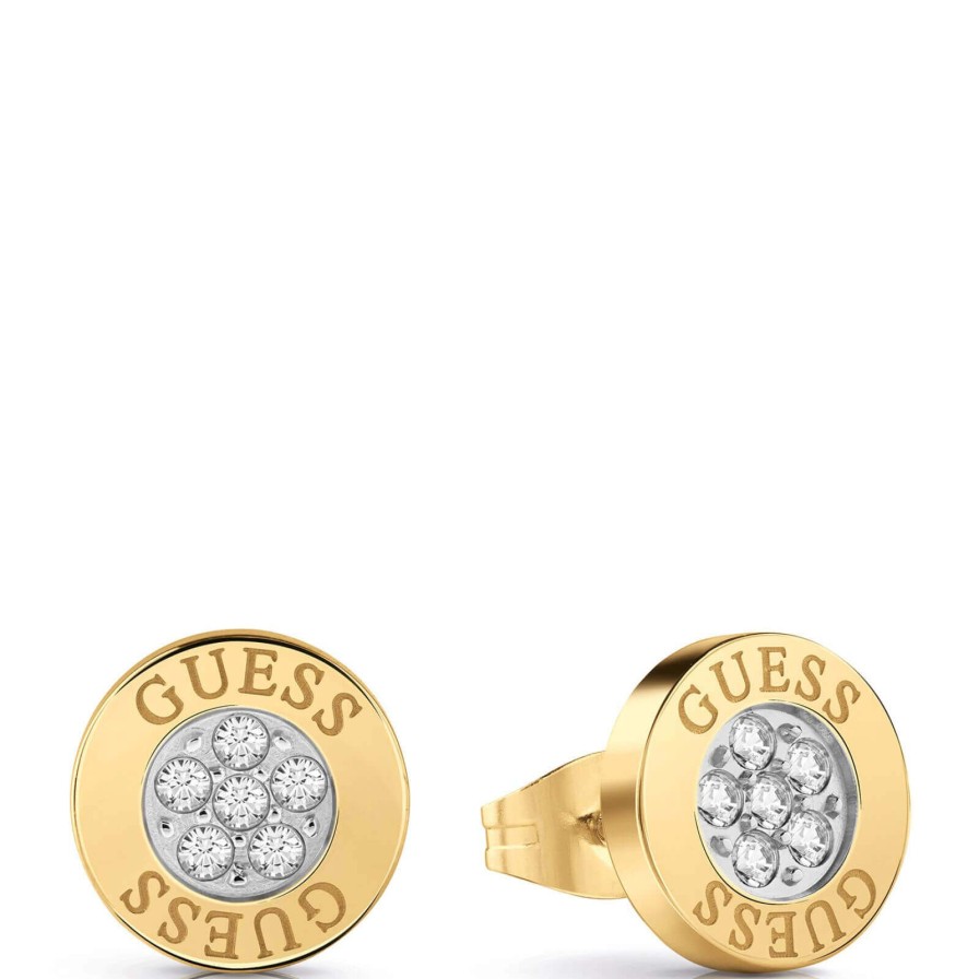 Guess Guess Party Gold Stud Earrings Online