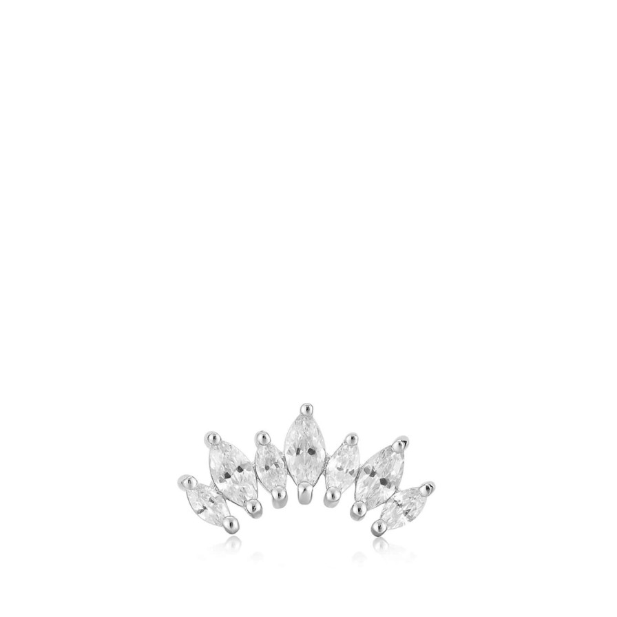 Ania Haie Ania Haie Silver Sparkle Marquise Single Earring Hot