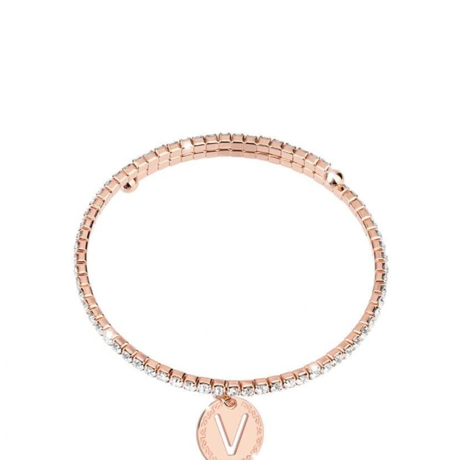 Rebecca My World Rebecca My World Rose Gold Glam Bangle - V Best