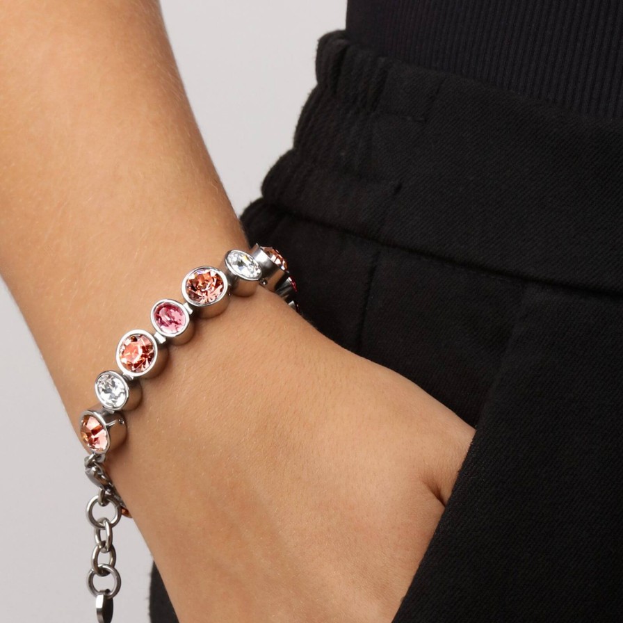 Dyrberg Kern Dyrberg Kern Elaine Silver Bracelet - Light Rose Online