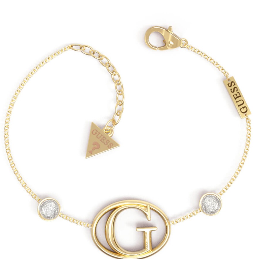 Guess Guess Gold Iconic Logo Bracelet Online