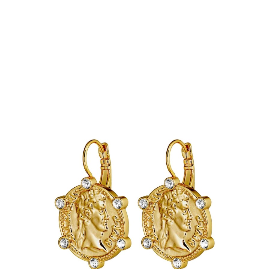 Dyrberg Kern Dyrberg Kern Como Gold Drop Earrings New