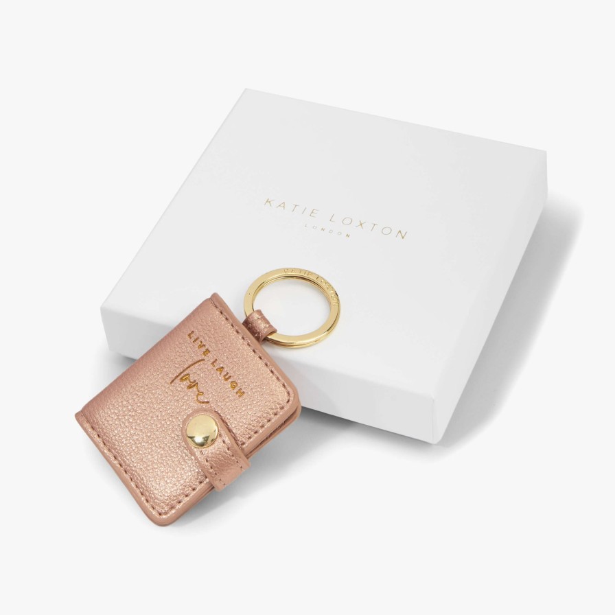 Katie Loxton Katie Loxton Beautifully Boxed Photo Keyring - Live Laugh Love New