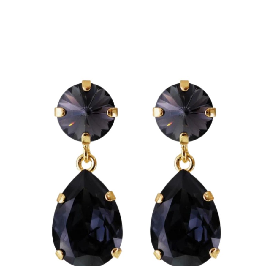 Caroline Svedbom Caroline Svedbom Gold Classic Drop Earrings - Graphite Online