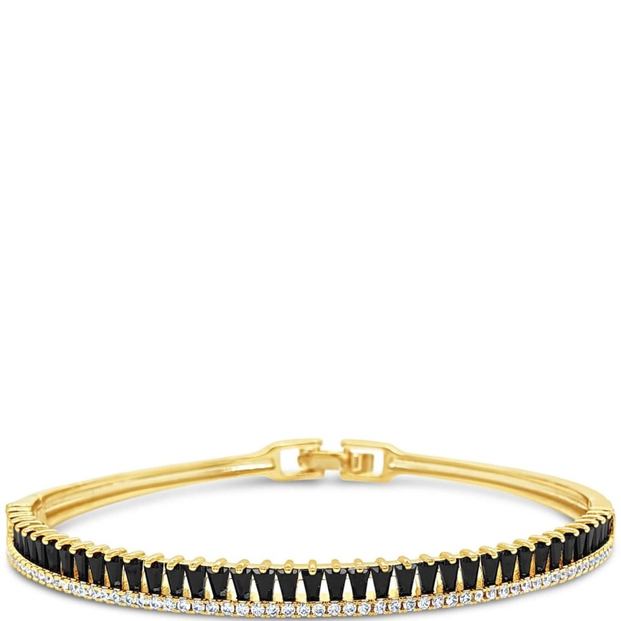 Absolute Absolute Gold & Black Baguette Bangle Hot