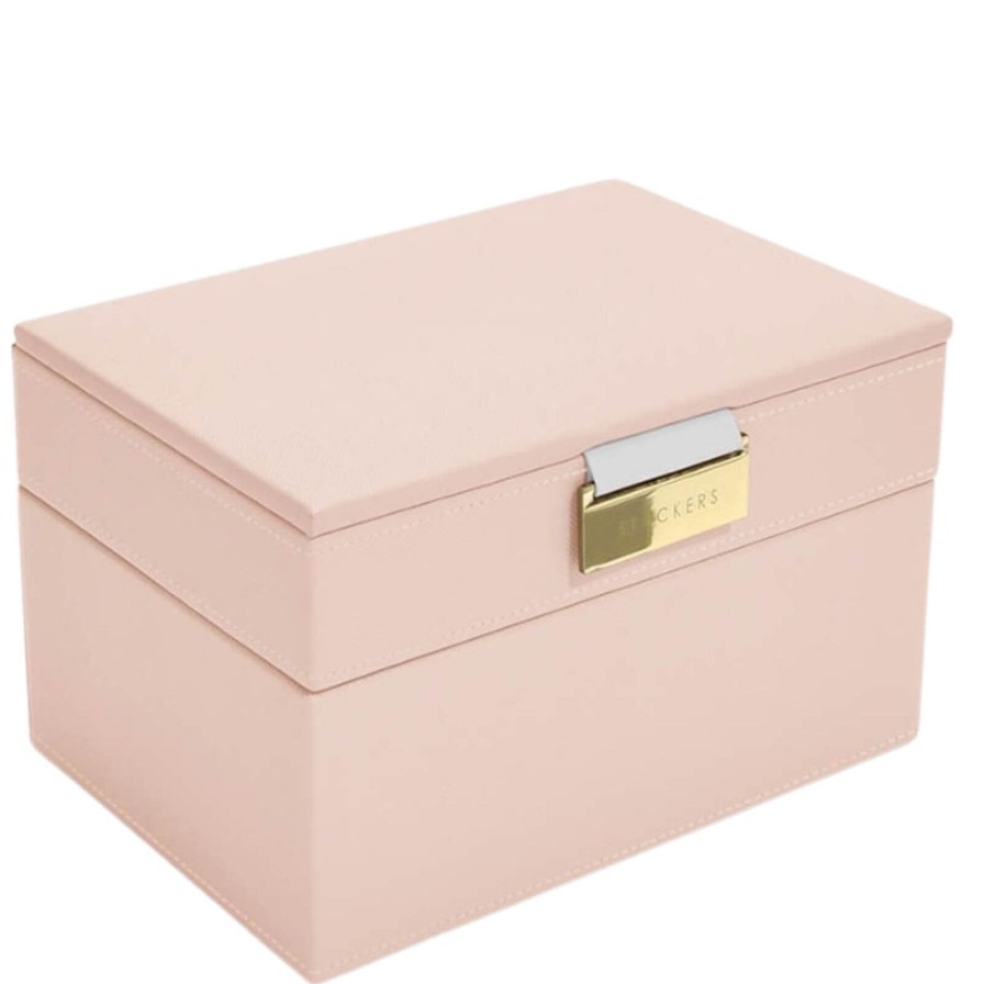 Stackers Stackers Mini Jewellery Box (Set) - Blush Pink Hot