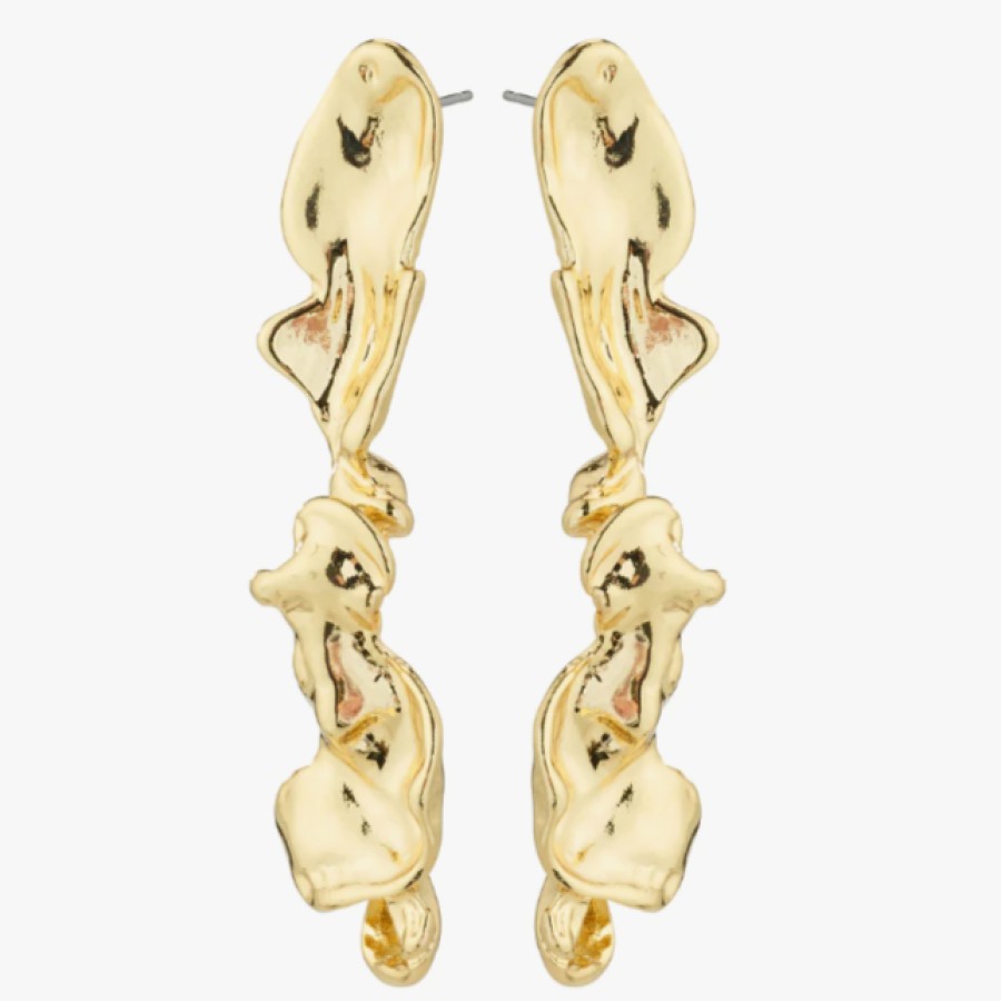 Pilgrim Pilgrim Pulse Statement Gold Earrings Hot