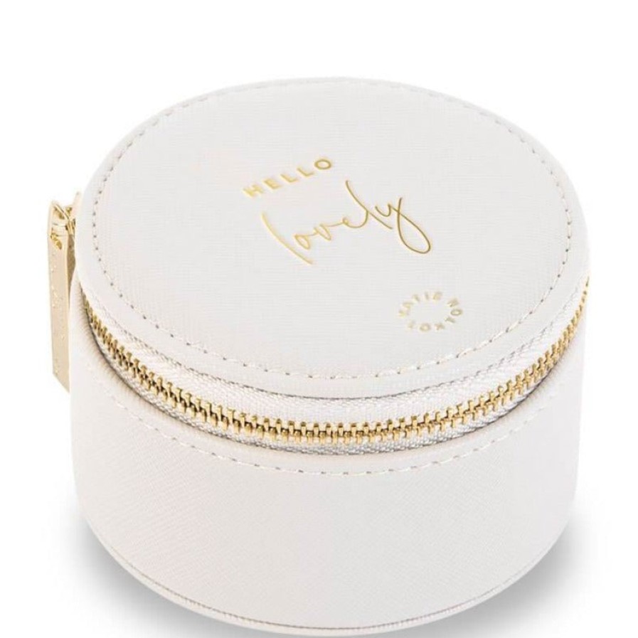 Katie Loxton Katie Loxton Round Jewellery Box - Hello Lovely Hot