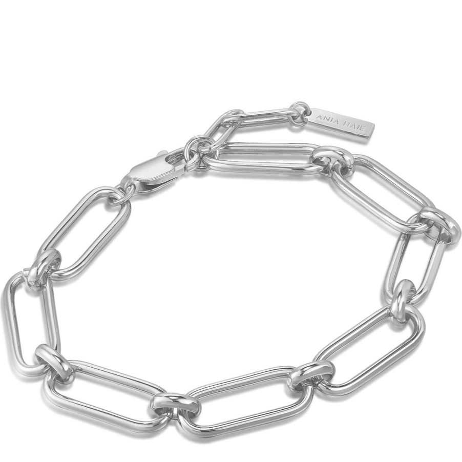 Ania Haie Ania Haie Paperclip Chain Silver Bracelet New