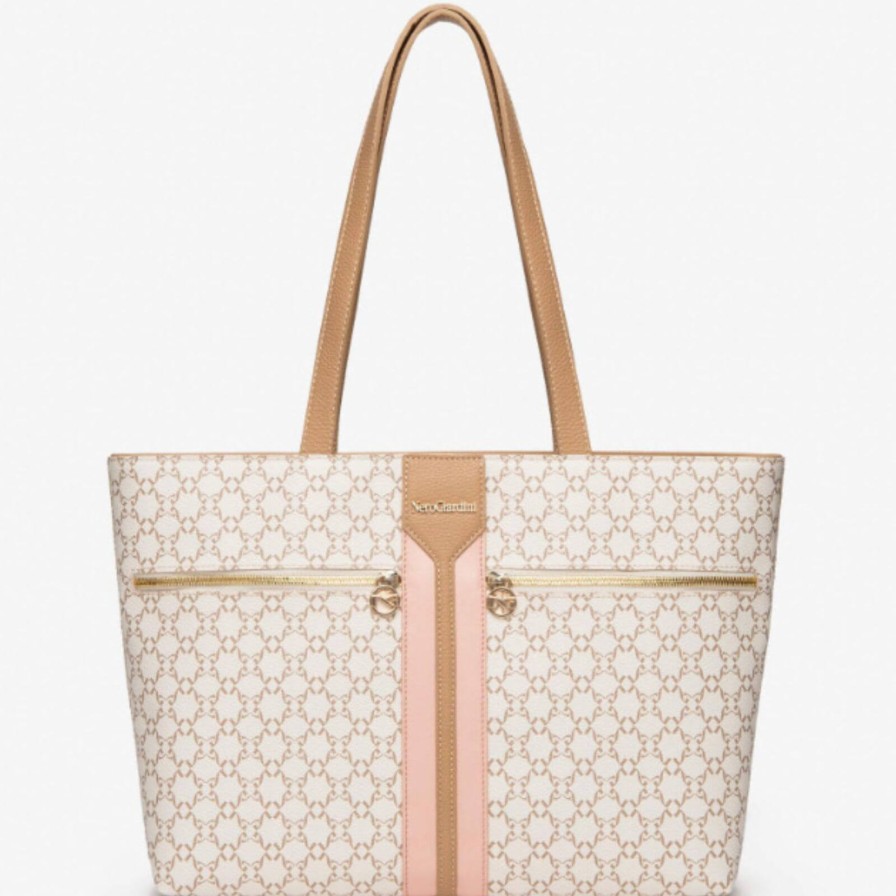 Nero Giardini Nerogiardini Beige & Peach Pattern Tote Bag Online