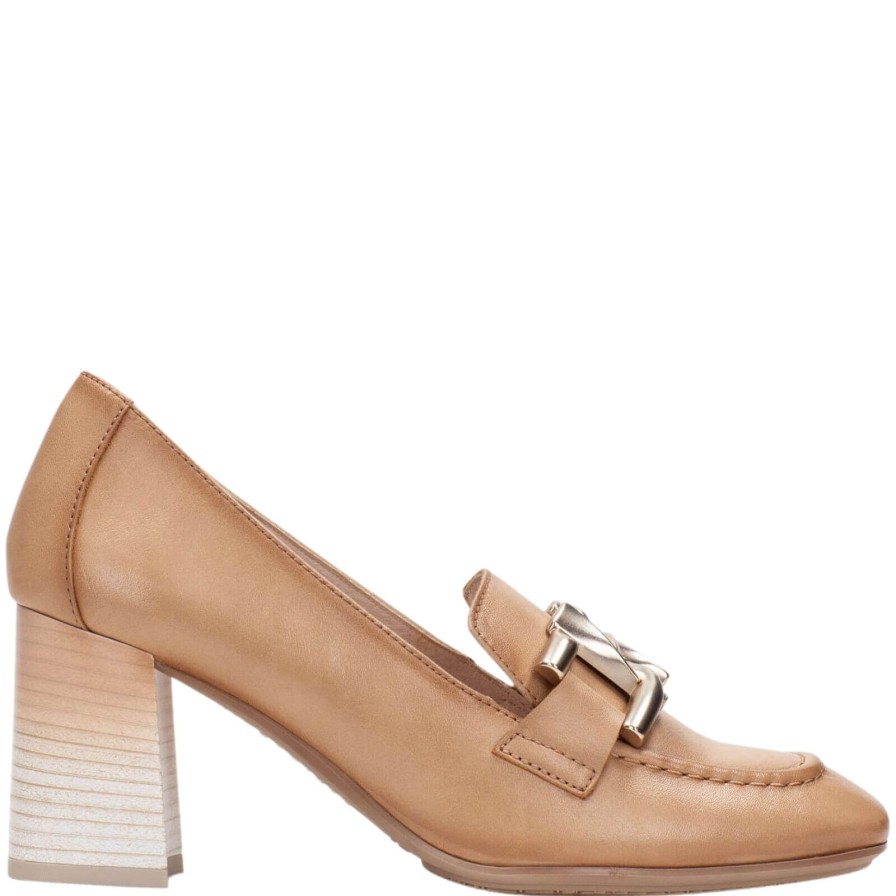 Hispanitas Hispanitas Pale Tan Leather High Heeled Shoes Online