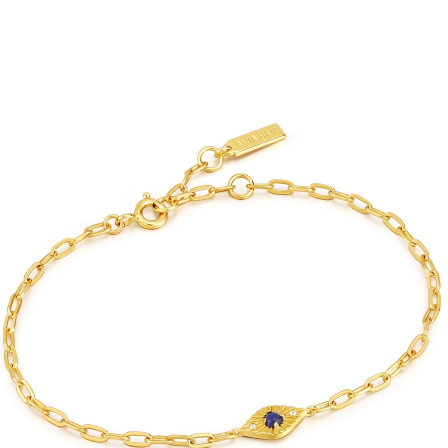 Ania Haie Ania Haie Second Nature Lapis Evil Eye Gold Bracelet Online