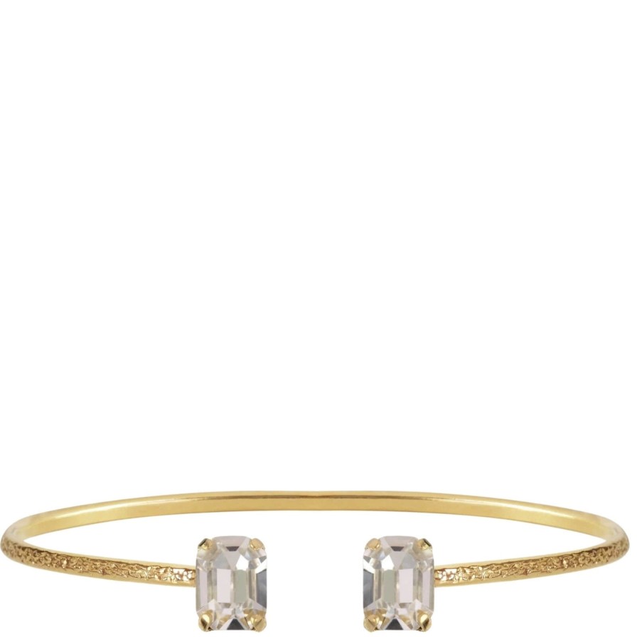 Caroline Svedbom Caroline Svedbom Gold Naya Bangle- Crystal Clearance