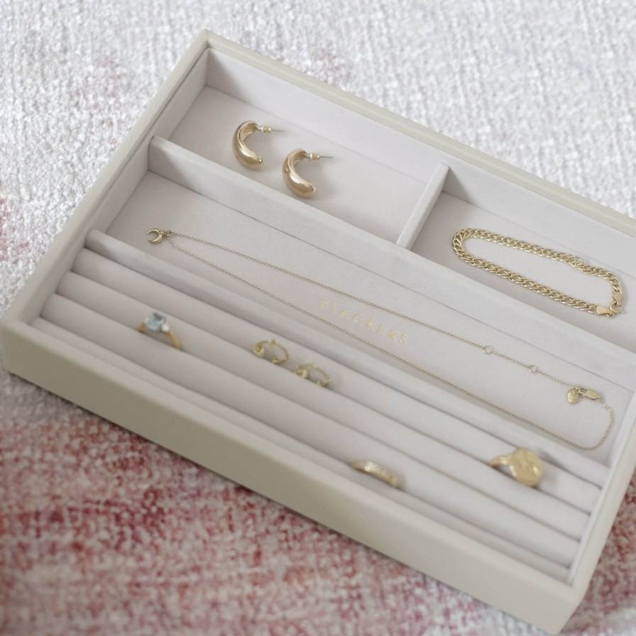 Stackers Stackers Classic Jewellery Box (Ring & Bracelet Layer) - Oatmeal Hot