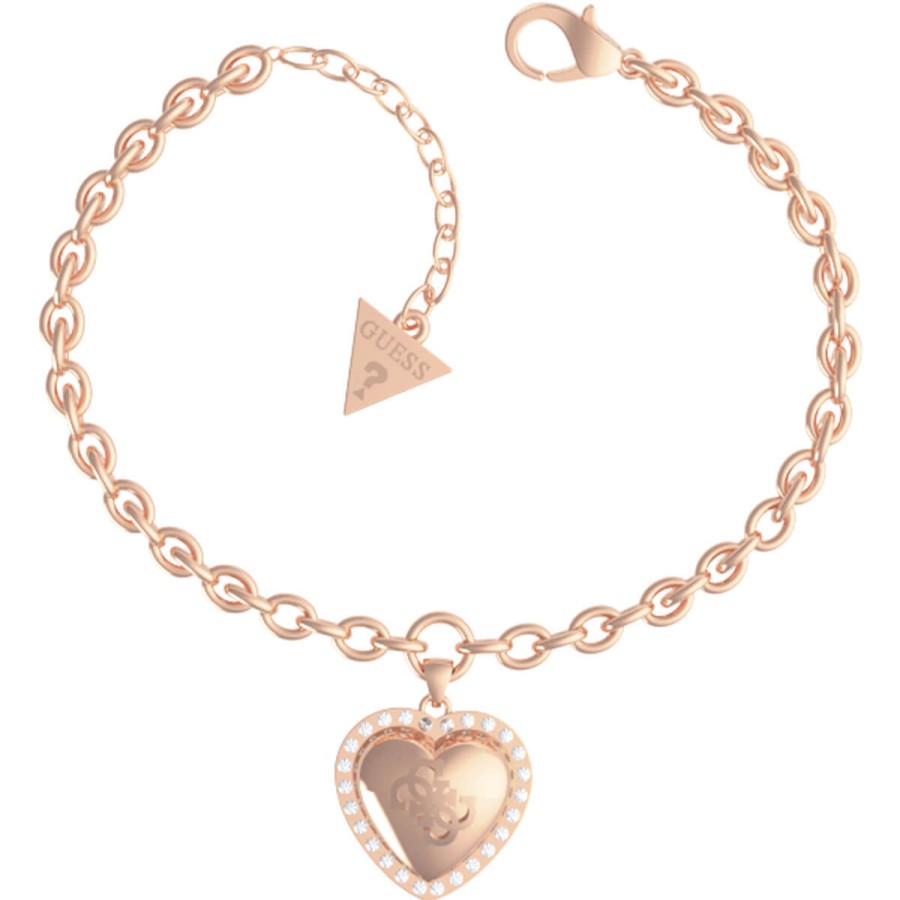 Guess Guess Rose Gold That'S Amore Bracelet Wholesale