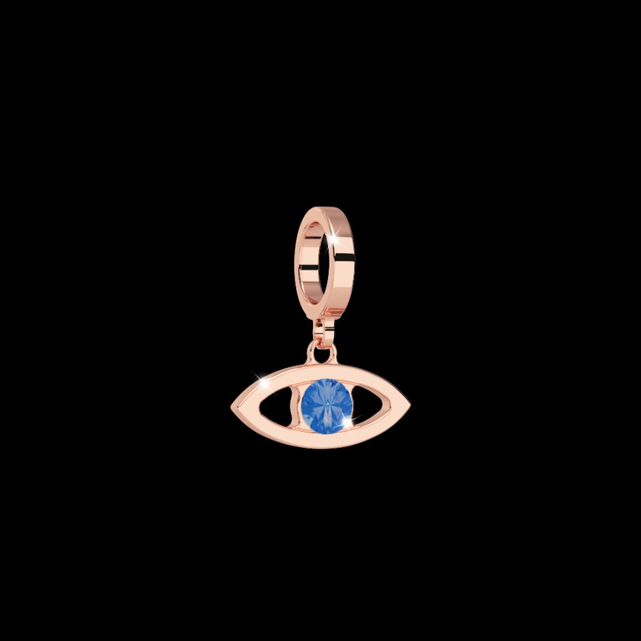 Rebecca My World Rebecca My World Rose Gold Eye Charm Clearance