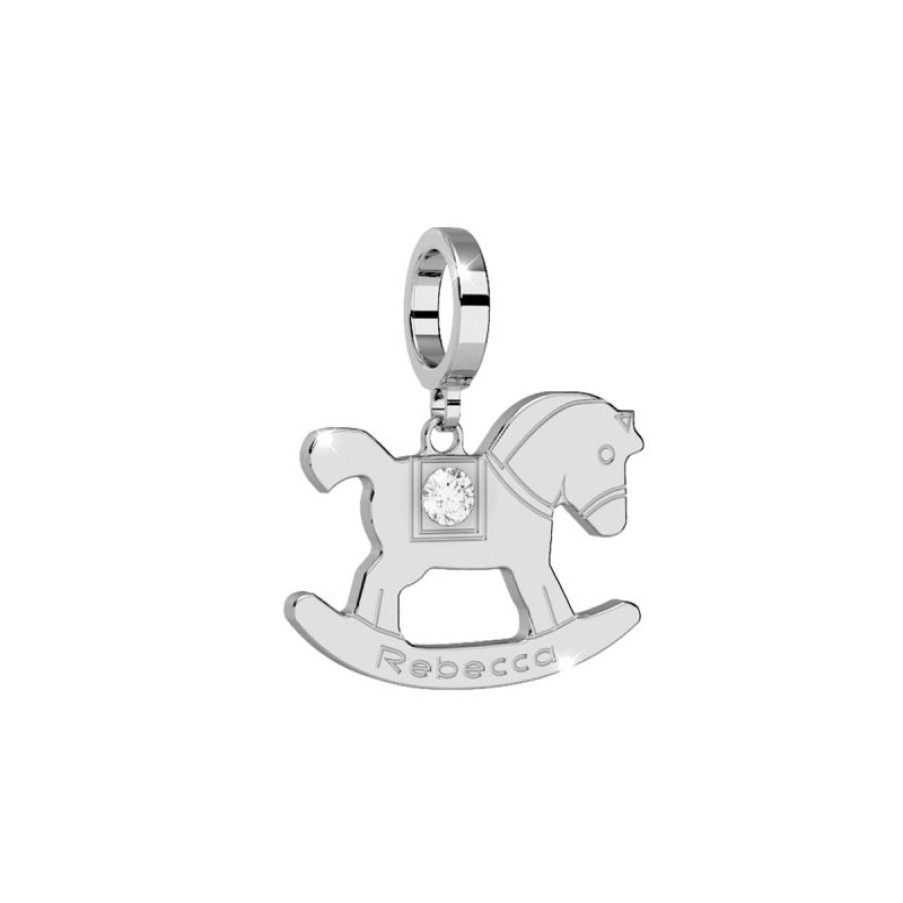 Rebecca My World Rebecca My World Silver Rocking Horse Charm Online