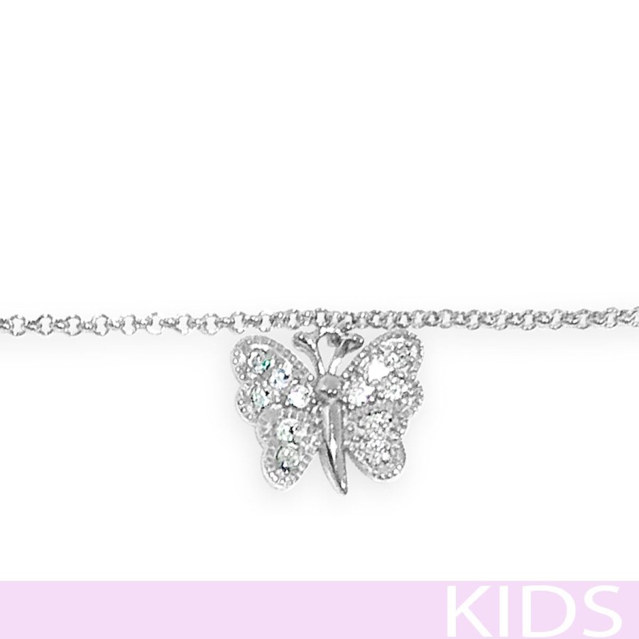 Absolute - Kids Absolute Kids Silver Butterfly Bracelet Hot