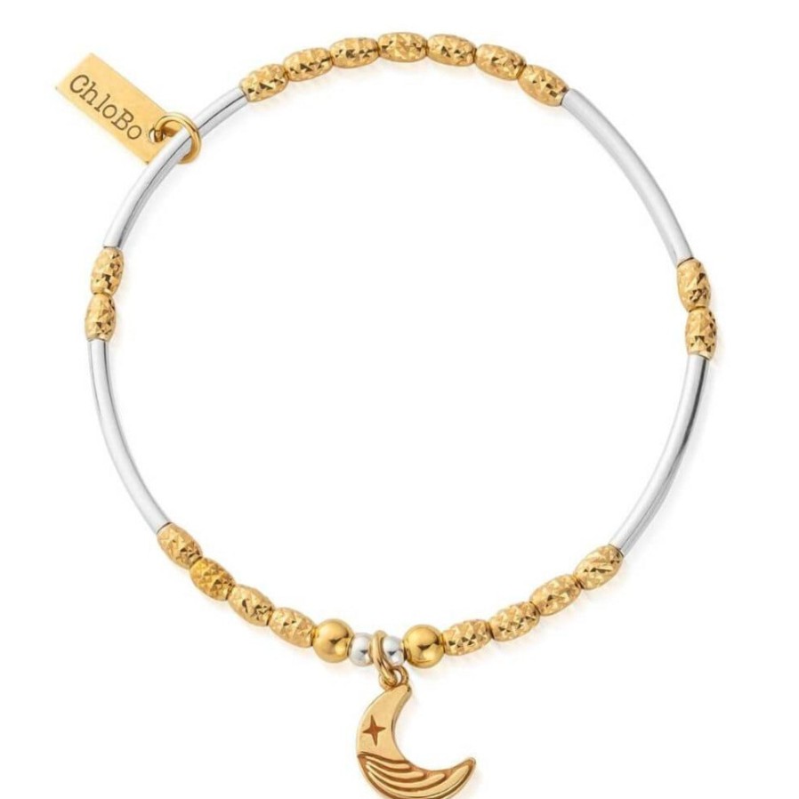 ChloBo Chlobo Luna Moon Bracelet - Gold & Silver Wholesale