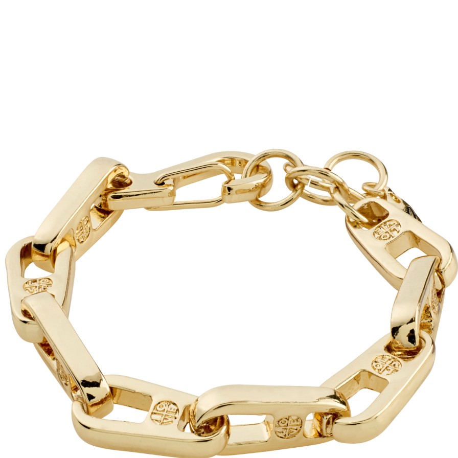 Pilgrim Pilgrim Love Gold Chunky Bracelet New