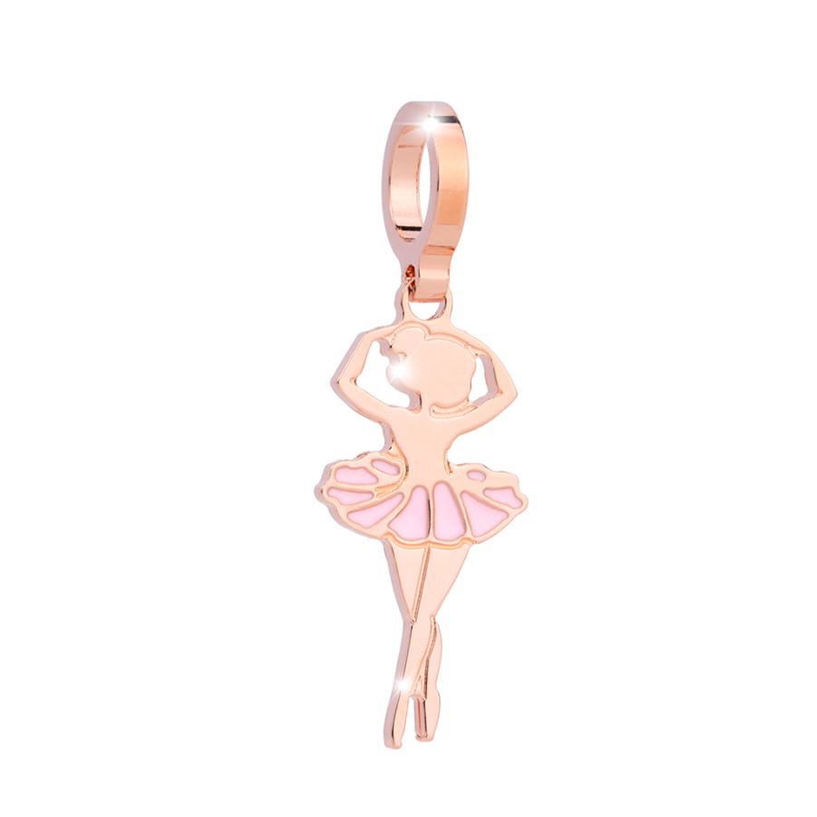 Rebecca My World Rebecca My World Rose Gold Ballerina Charm Online