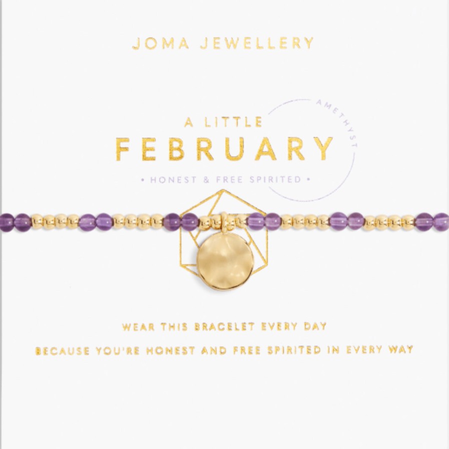 Joma Joma February Birthstone Gold Bracelet Online