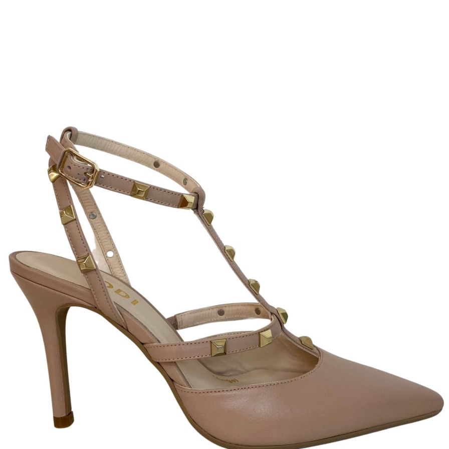 Lodi Lodi Sofia Studded Stiletto Shoes - Nude Best