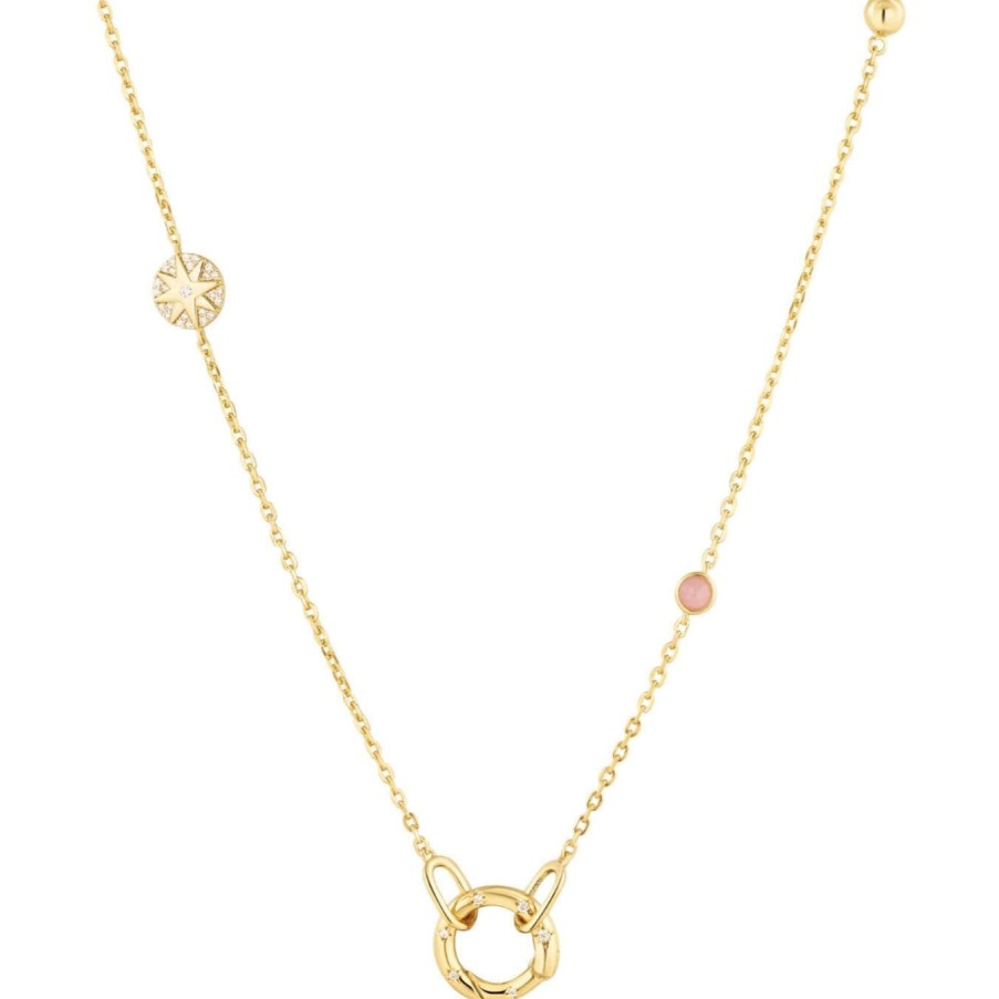 Ania Haie Pop Charm Ania Haie Pop Charms Gold Rose Quartz Charm Connector Necklace Best