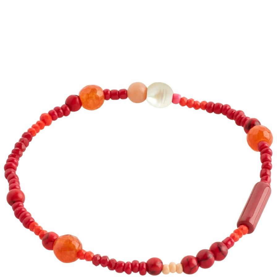 Pilgrim Pilgrim Indiana Bead Bracelet - Red Online