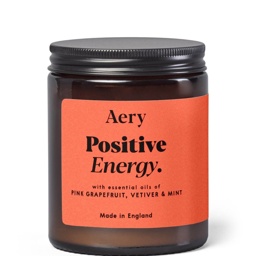 Aery Aery Positive Energy Scented Jar Candle - Pink Grapefruit, Vetiver & Mint Hot