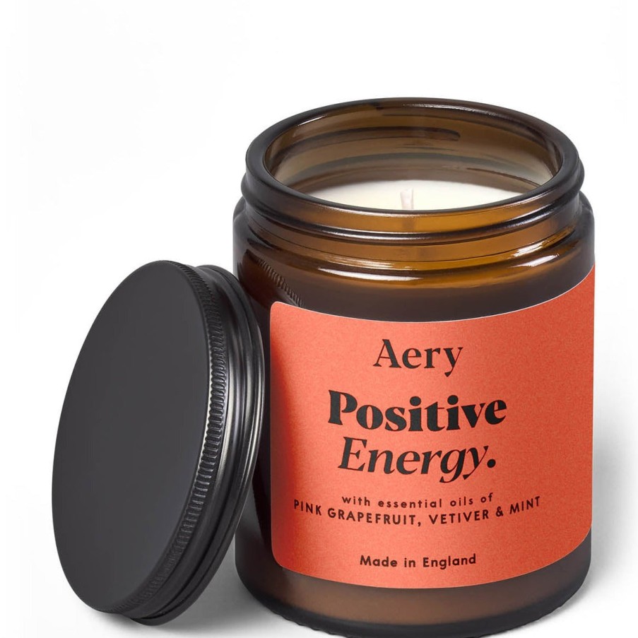 Aery Aery Positive Energy Scented Jar Candle - Pink Grapefruit, Vetiver & Mint Hot