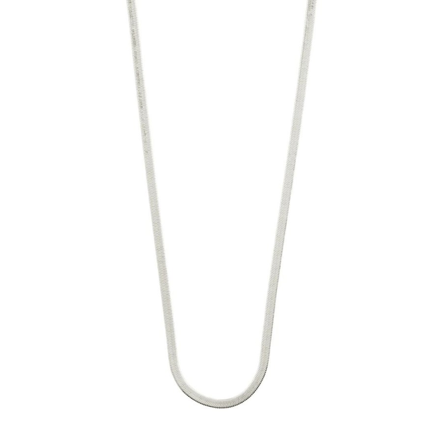 Pilgrim Pilgrim Joanna Flat Snake Chain Necklace- Silver Best