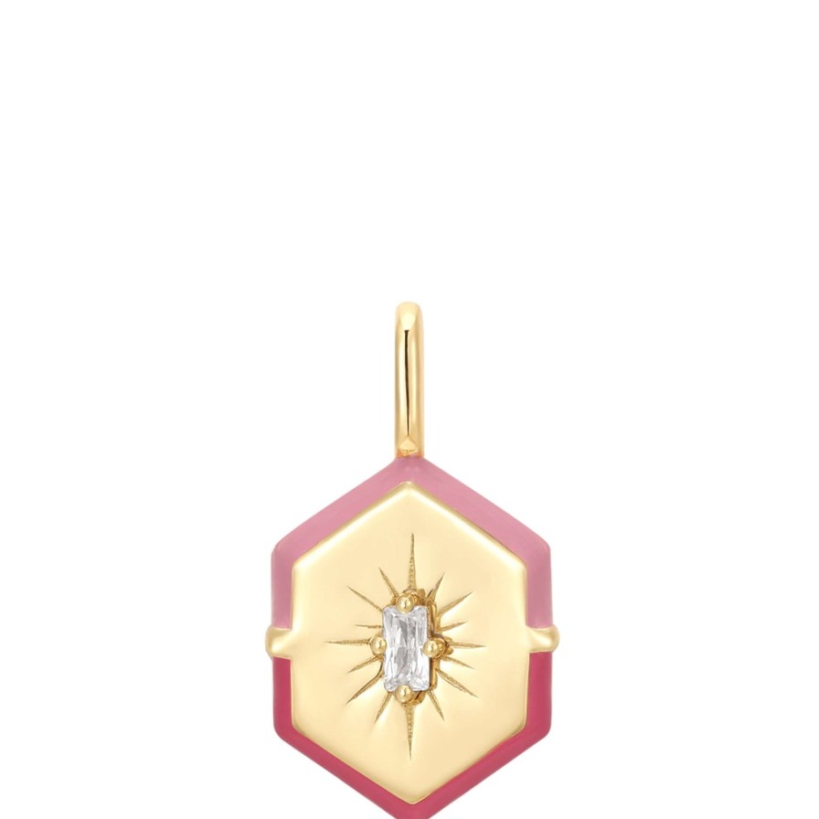 Ania Haie Pop Charm Ania Haie Pop Charms Gold Enamel Hexagon Charm Best