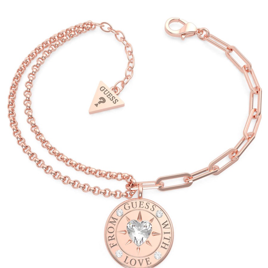 Guess Guess From Guess With Love Rose Gold Bracelet Online