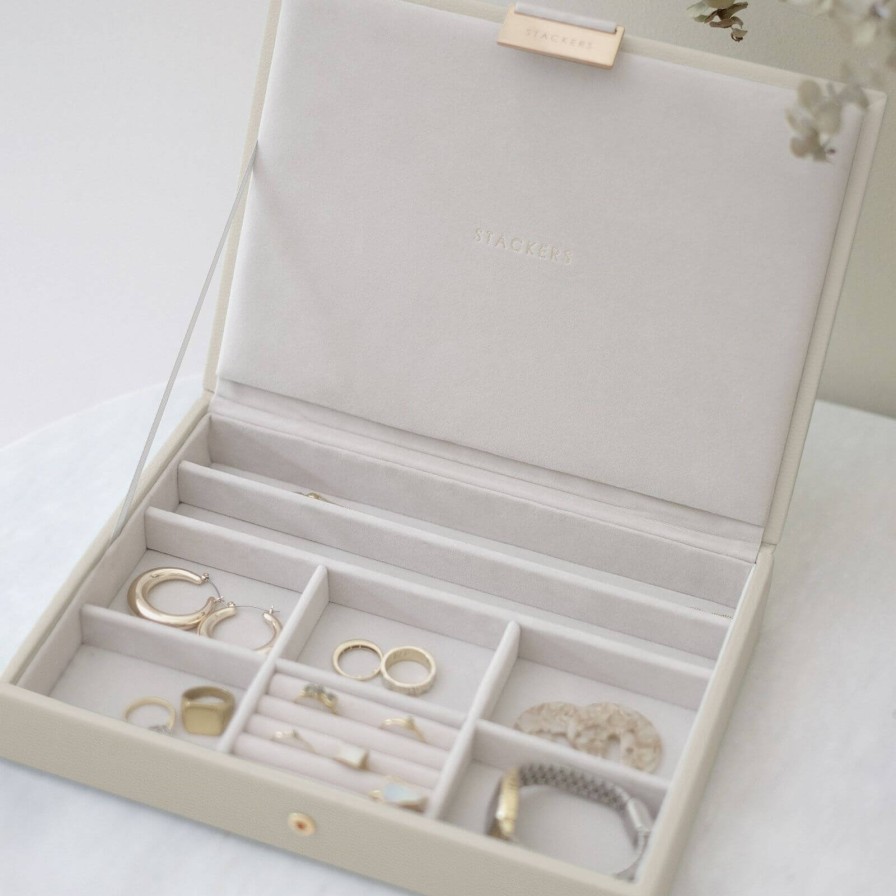 Stackers Stackers Classic Jewellery Box (Lid) - Oatmeal Online