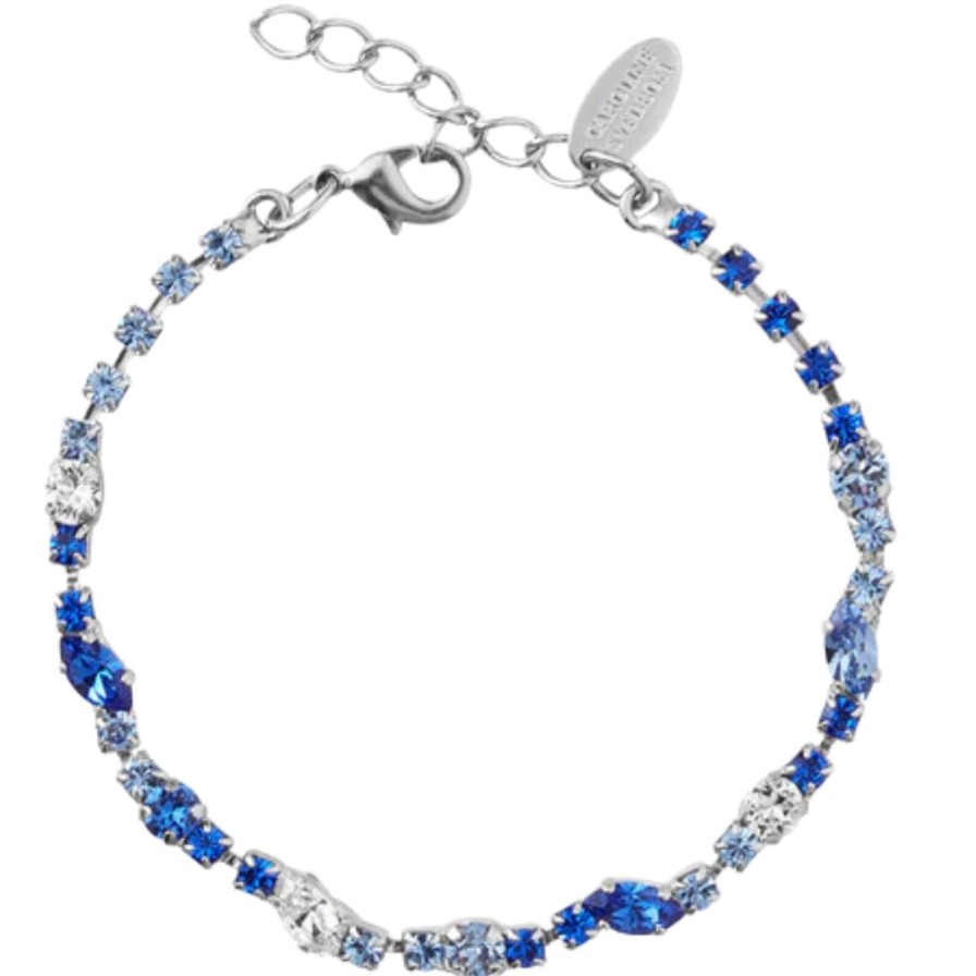 Caroline Svedbom Caroline Svedbom Silver Antonia Bracelet - Blue Combo Clearance