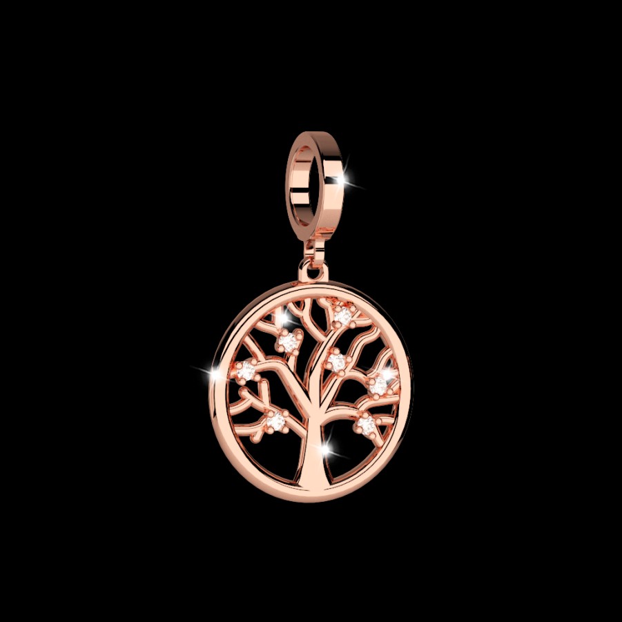 Rebecca My World Rebecca My World Rose Gold Tree Of Life Charm Best