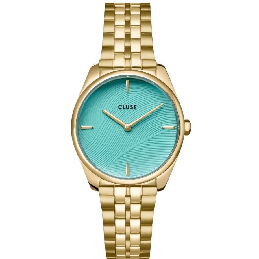 Cluse Cluse Feroce Petite Gold Watch - Pool Blue Best