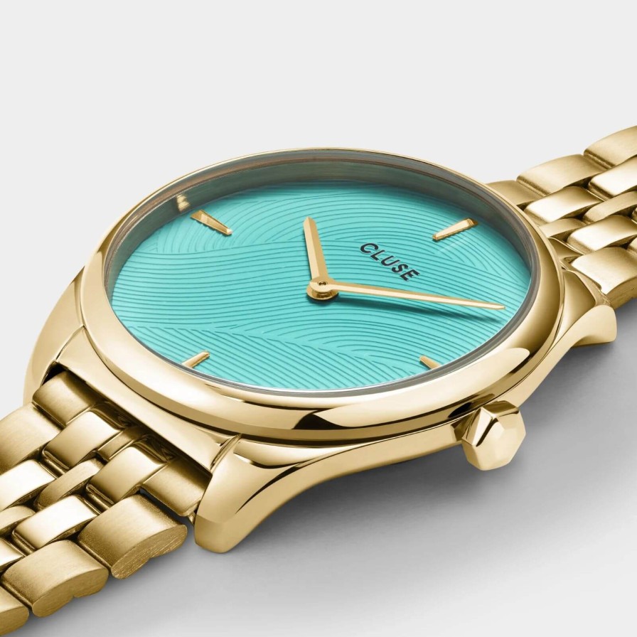 Cluse Cluse Feroce Petite Gold Watch - Pool Blue Best