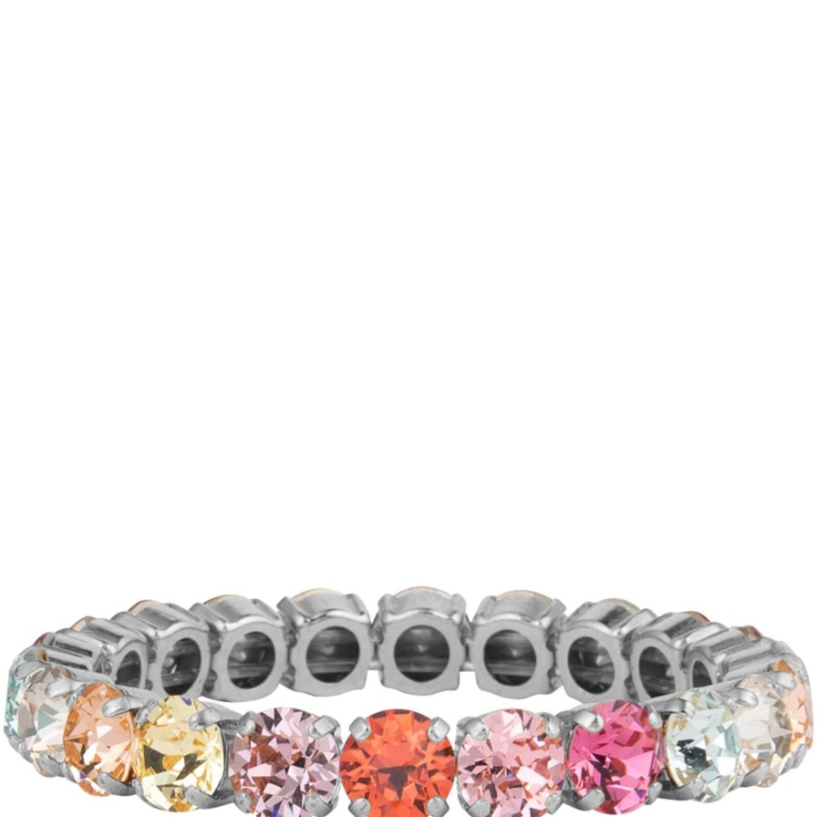 Caroline Svedbom Caroline Svedbom Silver Gia Bracelet - Pastel Rainbow Combo Best