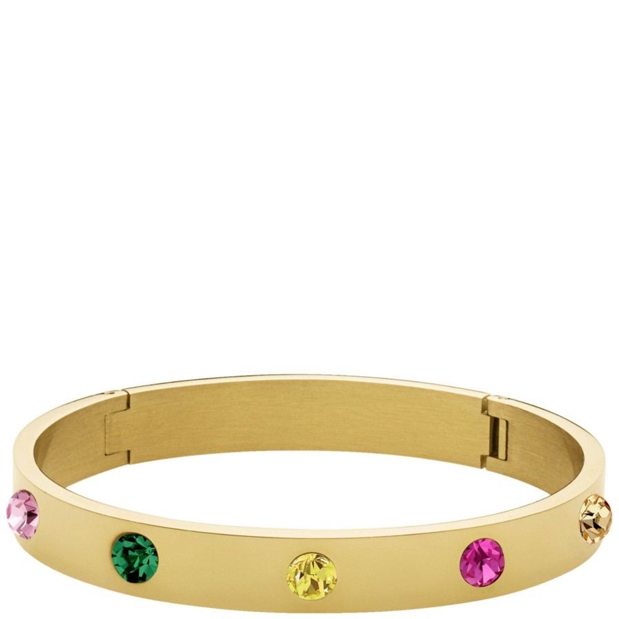 Dyrberg Kern Dyrberg Kern Bella Gold Bangle - Rainbow Best