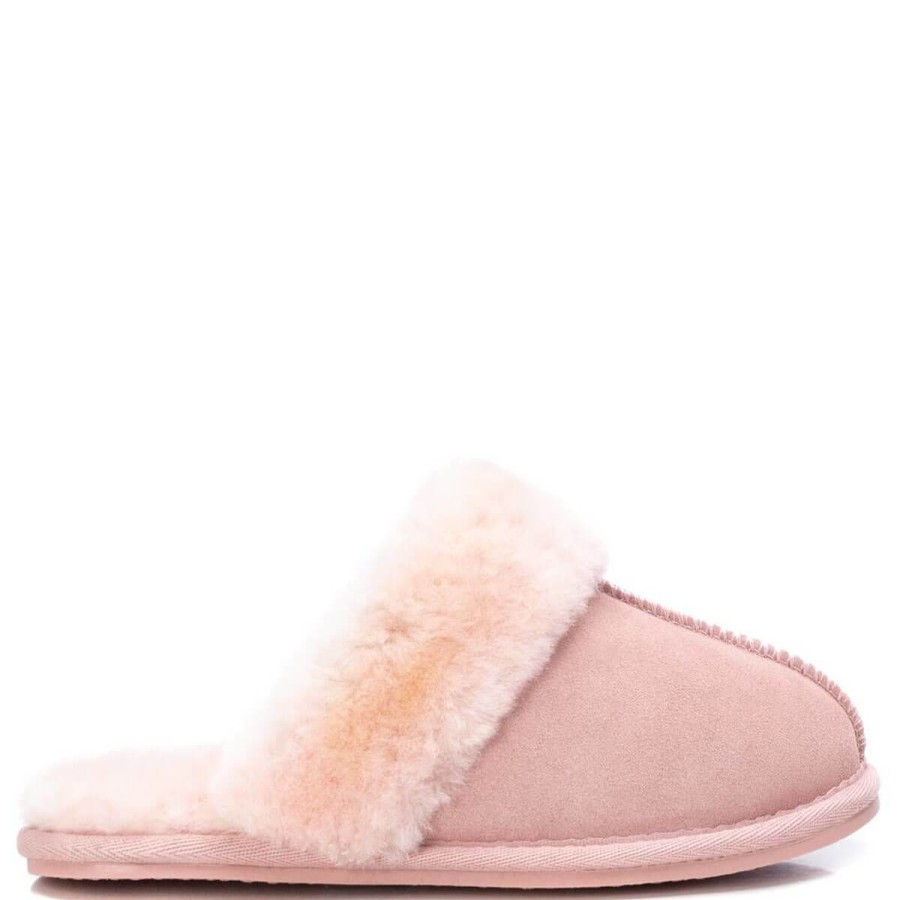 Carmela Carmela Pink Suede Slippers Online