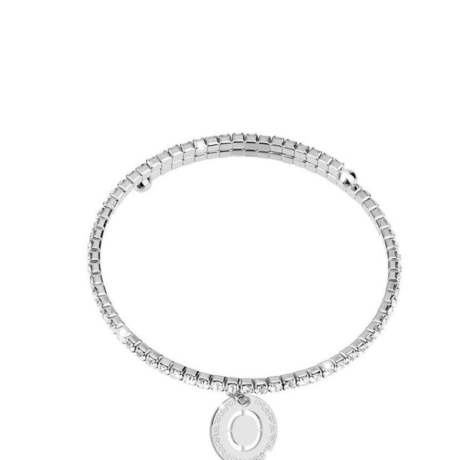 Rebecca My World Rebecca My World Silver Glam Bangle - O Clearance