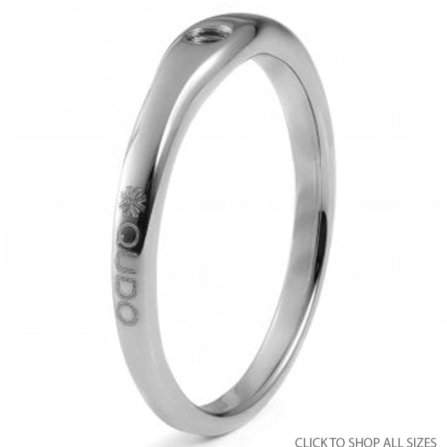 Qudo Qudo Extra Thin Ring - Silver Hot