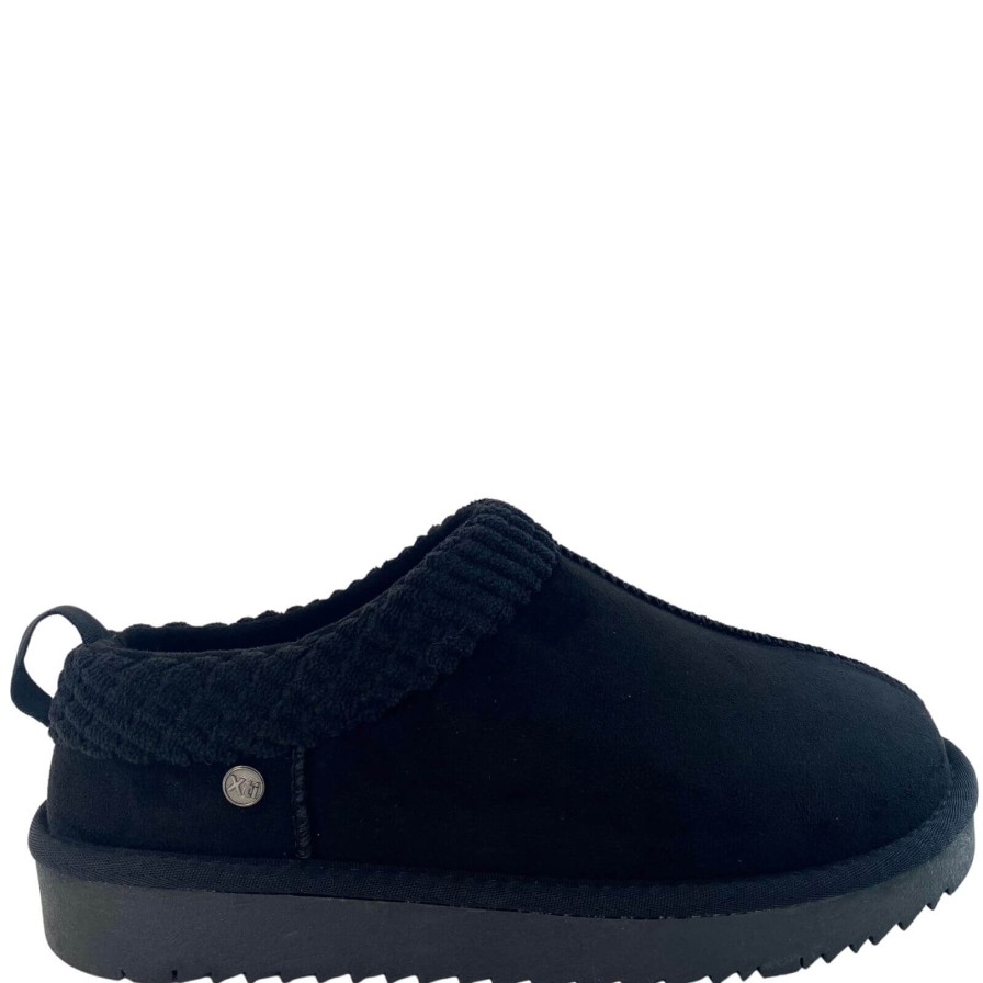 XTI Xti Black Slip On Tatum Slippers Clearance