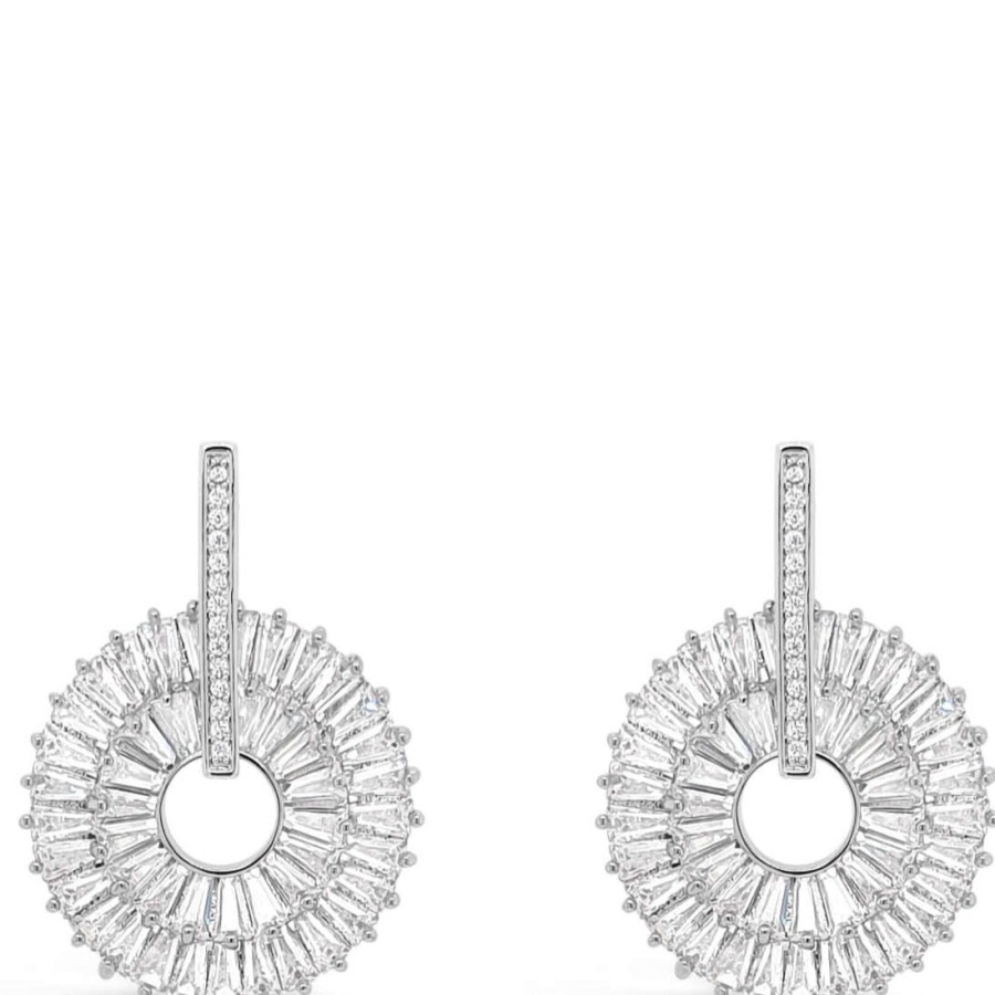 Absolute Absolute Silver Sparkle Open Circle Earrings Online