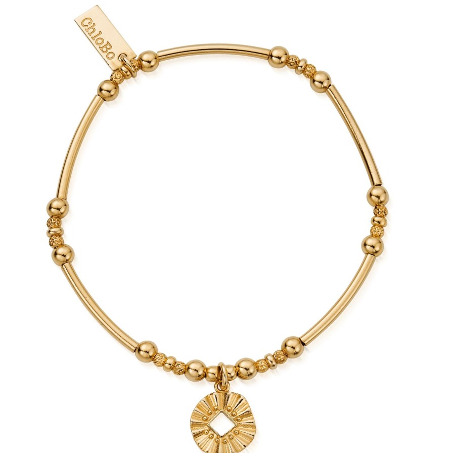 ChloBo Chlobo Moon Wave Bracelet - Gold Clearance